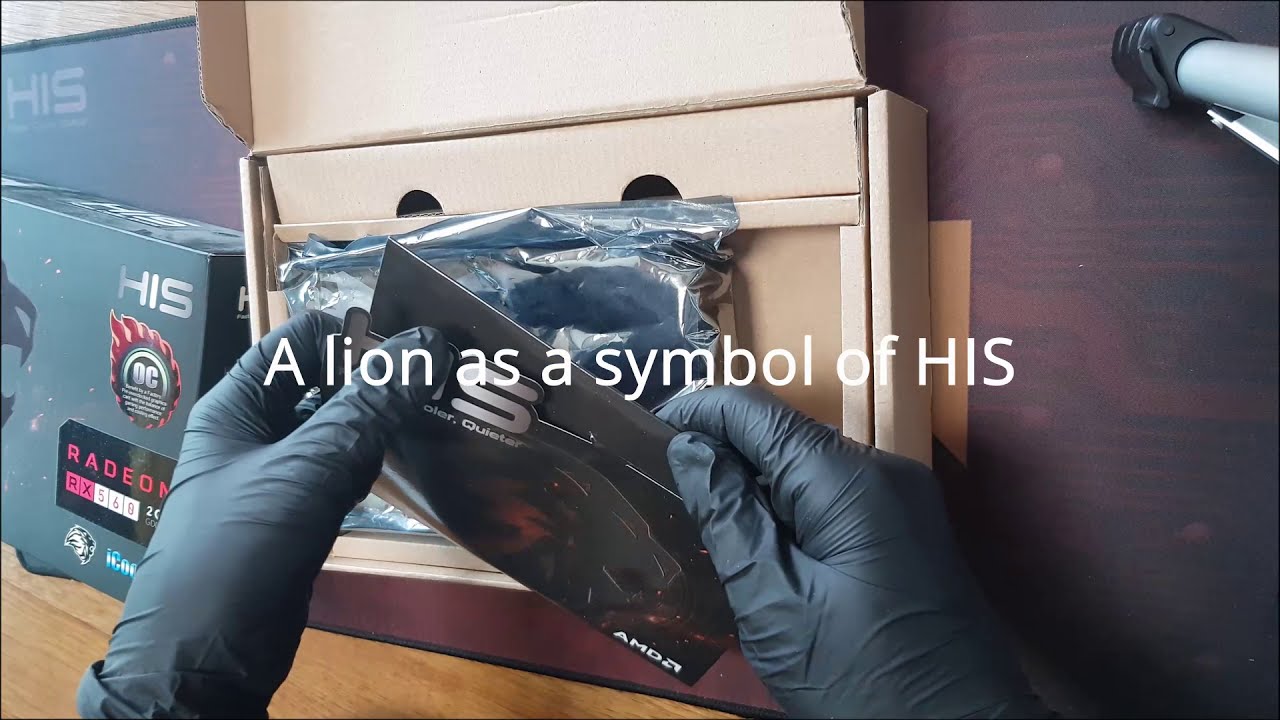 HIS rx 560d short unboxing