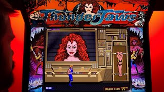 ThunderJaws Arcade Cabinet MAME Playthrough w/ Marquee