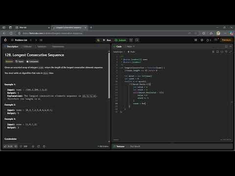 🚀 Solve "Longest Consecutive Sequence" in JavaScript | LeetCode 128 | Optimized O(n) Solution