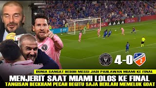 Download Lagu Lolos FinaL‼️ Reaksi Beckham Menjerit Nangis😭Messi jd Pahlawan Mami Cetak Gol \u0026 Hattrick Asisst MP3