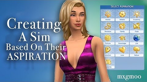 CREATING A SIM BASED ON THEIR ASPIRATION// The Sims 4 CAS Challenge