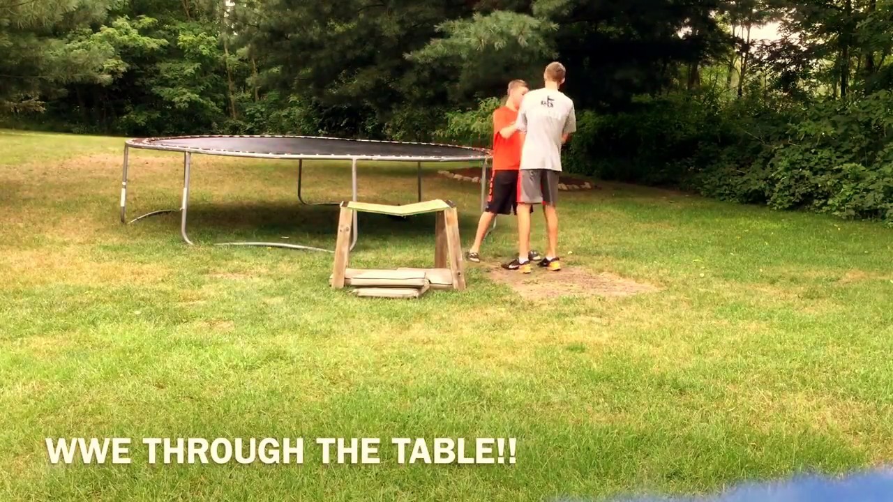 Chokeslam Through a Homemade Table! YouTube