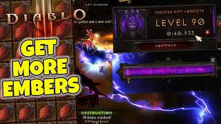 Get MORE Hellforge EMBERS - 40 Second GR90 Crusader Build Diablo 3