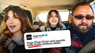 Ozgis Özge Ürün Canlı Yayında Trafik Kazası Tehlikesi Atlattı.