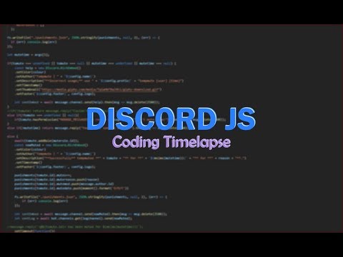 Coding | Timelapse (Discord JS)