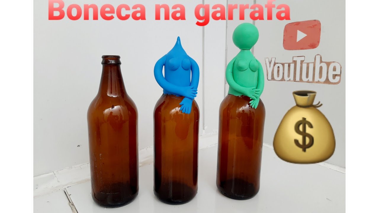Quer ganhar uma grana extra.. olhe essa ideia. boneca na garrafa