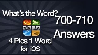 What's The Word? 4 Pics 1 Word Answers for iOS 700-710 screenshot 5
