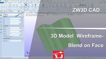 ZW3D คู่มือ สอนการใช้งาน CAD - Curve - Blend on Face