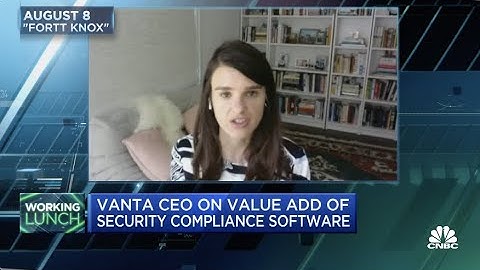 Christina Cacioppo, Vanta CEO, On Automated Security Checks: CNBC Working Lunch