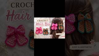 🎀 Easy Hair Bow Banana Sikhna Hai?✨ Full Tutorial Mere YouTube Channel Par Hai 💖#crochet #shorts