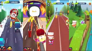 Talking Tom D Run All Events All Super Angela Vs Roy Rac Gameplay Android Ios