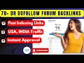New 70+ DR Dofollow Forum Backlinks 2024