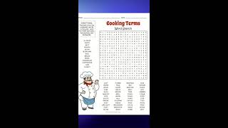 Cooking Terms Word Search | Fun Kitchen Vocabulary Puzzle Game Live, November 09 screenshot 2