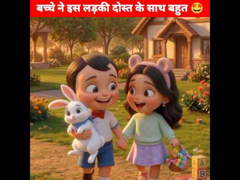 बच्चा लड़की दोस्त के साथ बहुत 🤩 Moral Story | #shorts #chhotabheem #animation #ytshorts #sajankfact