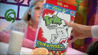2013 Trix Swirls Color In Poster On Back Commercial