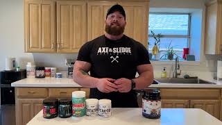 What Axe & Sledge Supplements Do I Take Around My Workout?