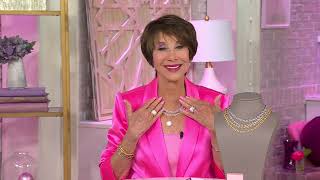Diamonique X Kathy Levine Chain Gang Curb Link Necklace, Ss On Qvc