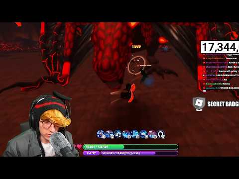 KreekCraft gets the secret badge in Roblox World Zero.. (THE HUNT 20)