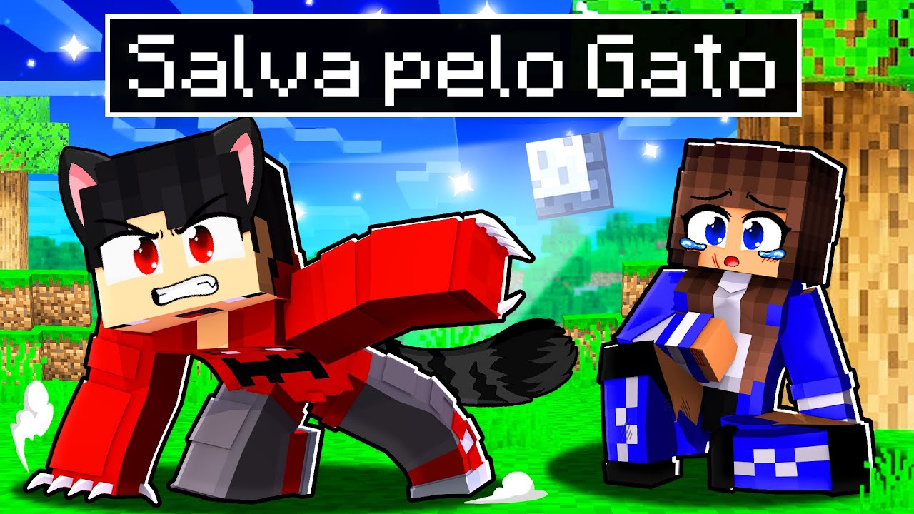 MIIKA foi SALVA pelo GAROTO GATO no Minecraft ◂Miika▸
