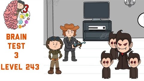 Brain Test 3 Level 243 Joe must shoot Dracula with a tranquilizer bolt Walkthrough