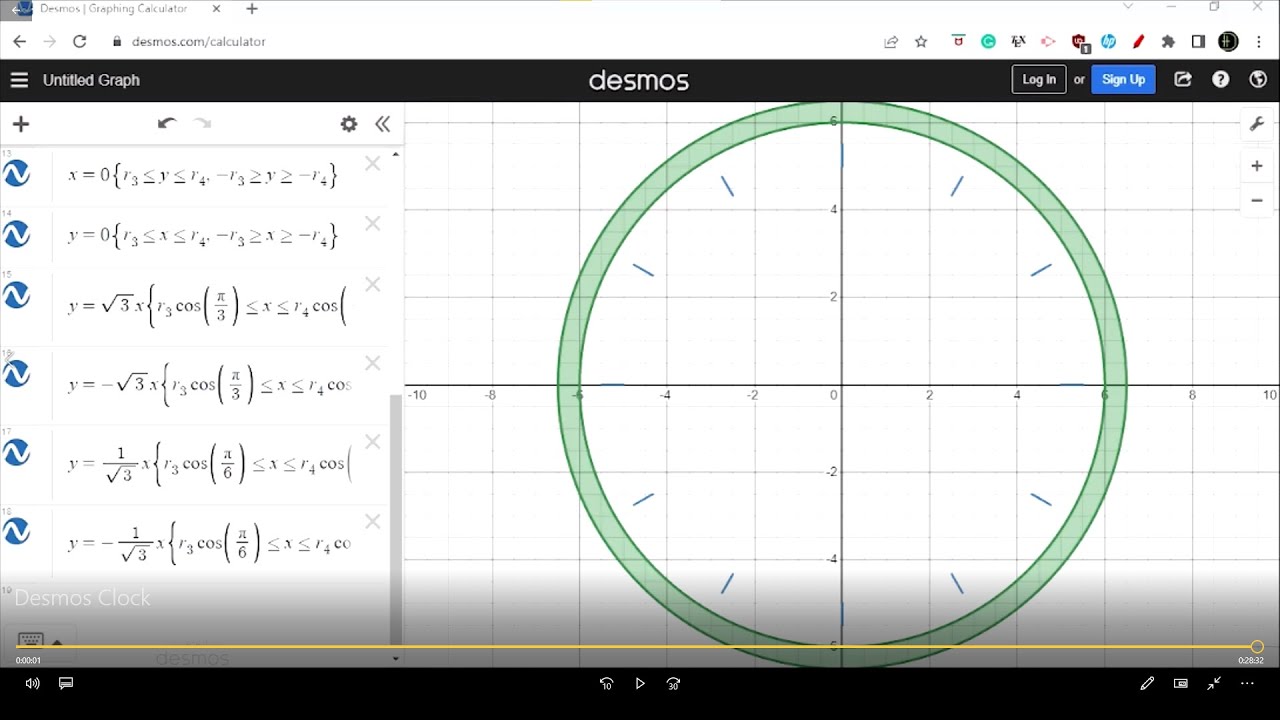 Desmos Clock Graphing Tutorial (Part 1) YouTube