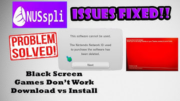 NUSSPLI ISSUES FIXED (Black screen/games don