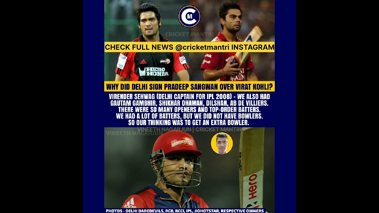 Why Delhi picked pradeep sangwan over Virat Kohli | Vineeth Nagarjun | Cricket Mantri