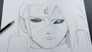 Anime drawing | how to draw madara vs Hashirama | step-by-step