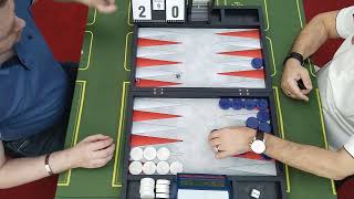 Backgammon. Pasha Open. 2nd round. Timur Azizov (white) - Ashot Arzumanyan (blue)