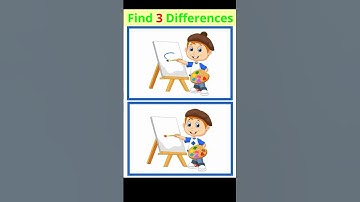 🔍 Spot 3 Differences Challenge | Can You Find Them All? #shorts #ytshorts #youtubeshorts #quizzoliv