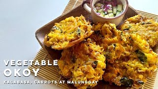 Vegetable Okoy / Ukoy Recipe (Kalabasa, Carrots and Malunggay)