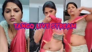 Aunty.... Tango Live Stream Navel Saree