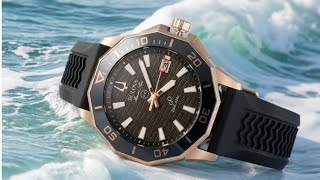 BULOVA 寶路華🌟Marine Star系列 朱仔推介《海洋之星🎖️陶瓷12邊形錶圈潛水🌊262kHz超頻 掃秒⌚石英機芯男98B421⌚》快閃優惠😱HK2408🔥TEL9669 9429👍