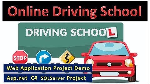 Online Driving School ASP.net C# Online Project | Mini  Major College project | asp146 #highblixasp