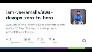 GitHub - iam-veeramalla/aws-devops-zero-to-hero: AWS zero to hero repo for devops engineers to le...