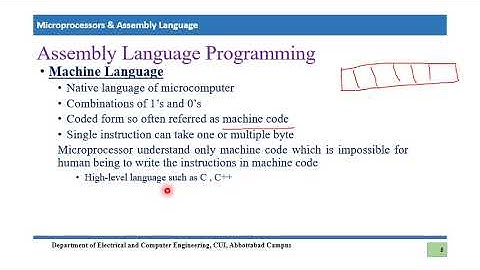 Assembly Language Programming (Lecture 12)