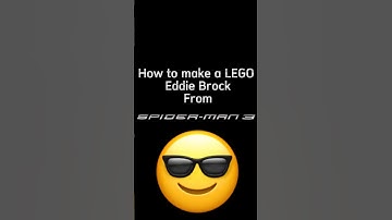 How to make a LEGO Eddie Brock Minifigure from Spider-Man 3! #subscribe #lego #marvel #eddiebrock