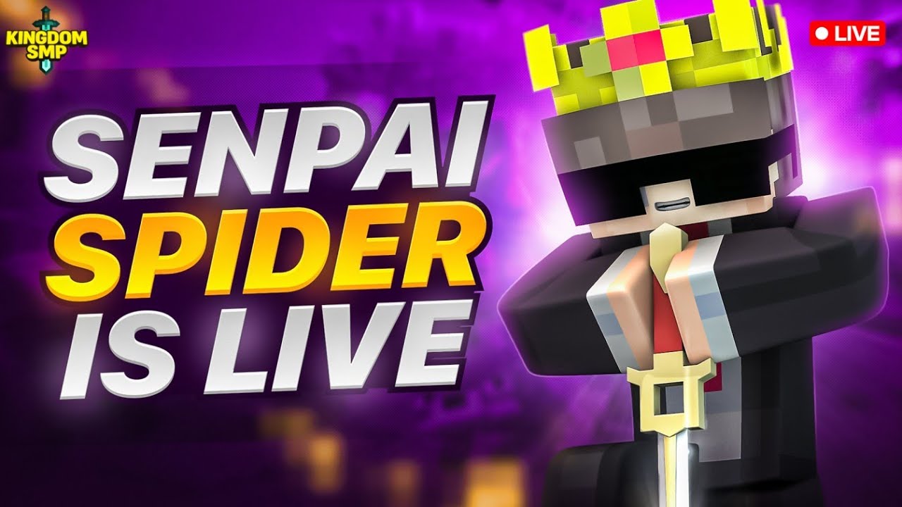 HAPPY GHASTS IN KINGDOM SMP! SenpaiSpider is Live