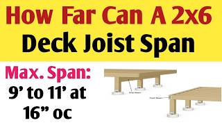 How Far Can A 2x6 Deck Joist Span | A 2x6 Deck Joist Span 