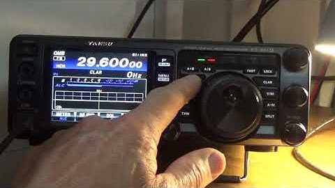 RCL/STO Feature FT-991A Yaesu for quick Recall of HF 10/6 Meter Calling / Modes and pre-assign F1-F4
