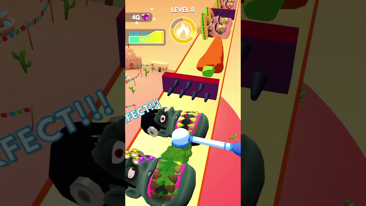 Teeth Runner Gameplay All Levels 