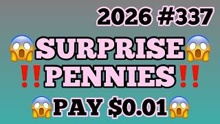 2026#337‼️😱‼️SURPRISE PENNIES‼️PAY $0.01‼️MUST WATCH👀👀