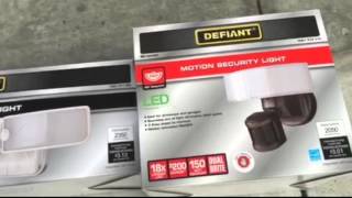 Defiant LED Switch Light and Motion Security Light