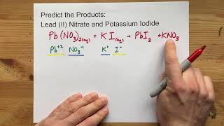 Predict the Products: Pb(NO3)2 + KI ... Lead (II) Nitrate + Potassium Iodide