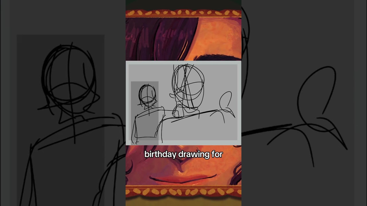 Нарисуй вместе со мной подарок на день рождения