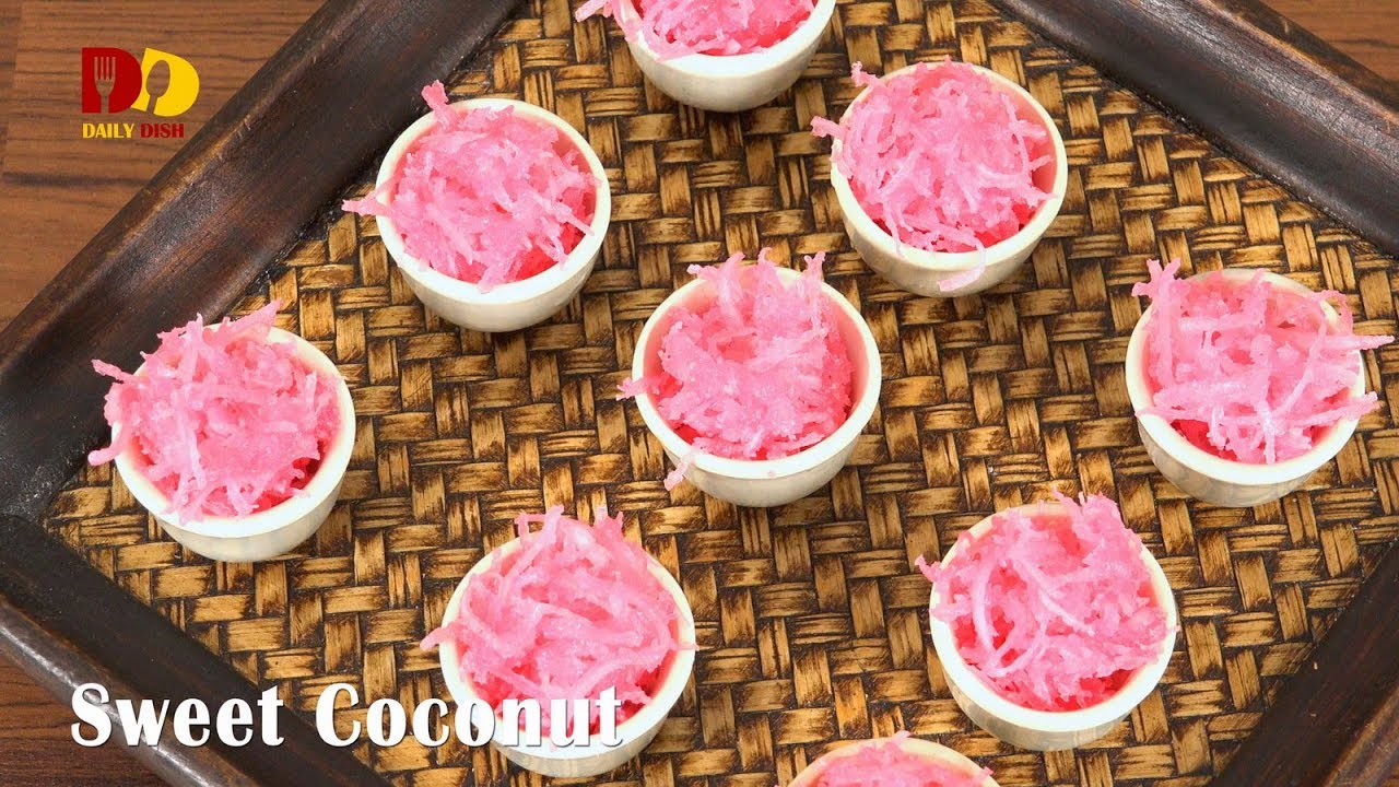 Sweet Coconut | Thai Dessert | Kaesorn Chompoo | ขนมเกสรชมพู่