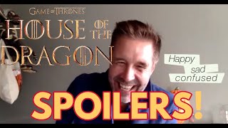 HOUSE OF THE DRAGON's Paddy Considine talks DRAGON spoilers & more! Happy Sad Confused