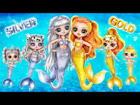 Golden and Silver, the little mermaids, mermaid sisters LOL OMG