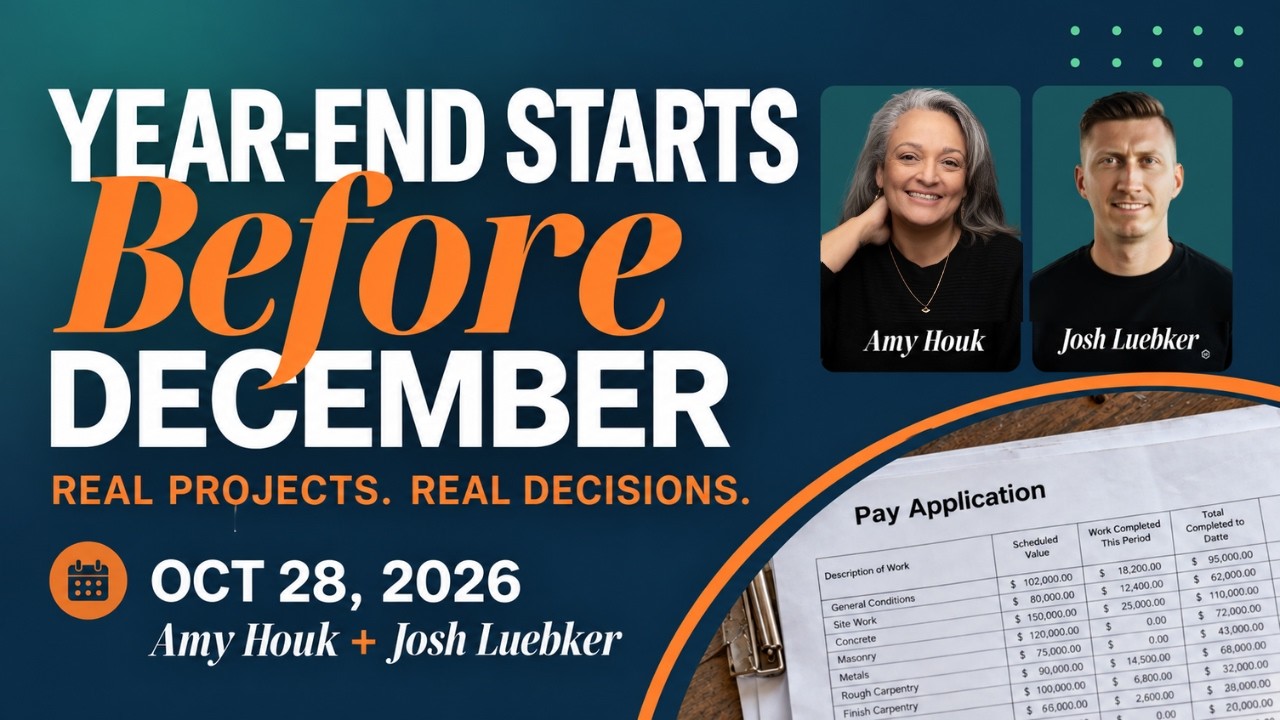 Year-End Starts Before December: Amy Houk and Josh Luebker