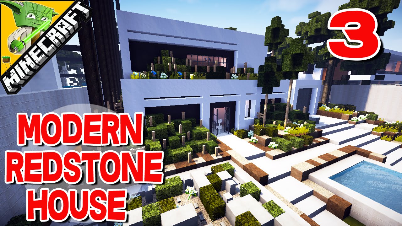 20 EPIC REDSTONE DEVICES IN A MODERN HOUSE BEST REDSTONE HOUSE 2015